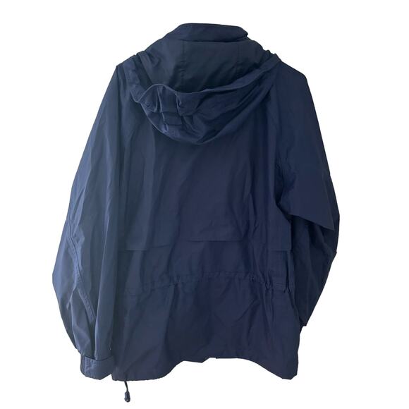 Helly Hansen Men's Hooded Windbreaker Rainjacket Zip Up Packable in Navy Size M - Picture 7 of 7